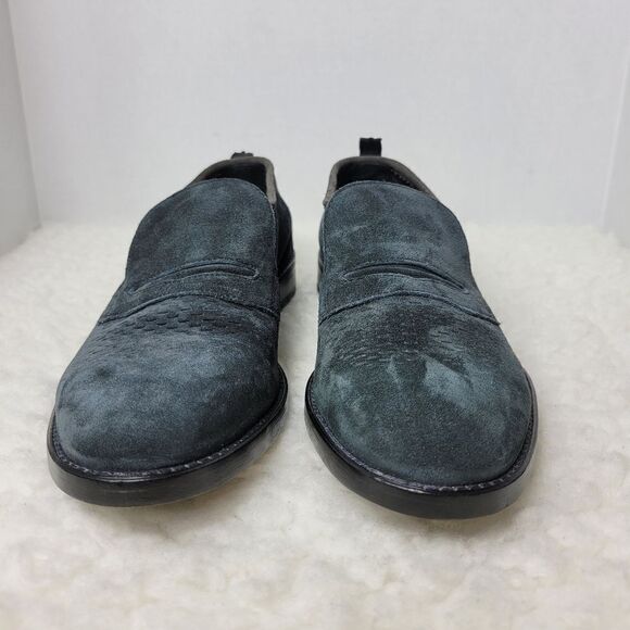 Barracuda Men\'s Size 7 Slip On  Blue  Peforaded Suede Penny Loafer Casual Shoes main image 9